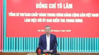 Tổng Bí thư Tô Lâm: Chuyển mạnh công tác kiểm tra, giám sát sang phòng ngừa từ sớm, từ xa