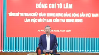 Tổng Bí thư Tô Lâm: Chuyển mạnh công tác kiểm tra, giám sát sang phòng ngừa từ sớm, từ xa