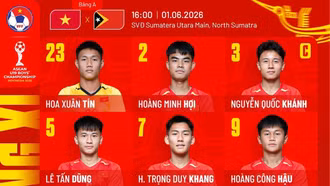 Trực tiếp U19 Việt Nam 1-0 U19 Timor Leste: Hết hiệp 1
