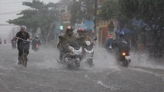 Miền Bắc mưa lớn do ảnh hưởng của bão số 7