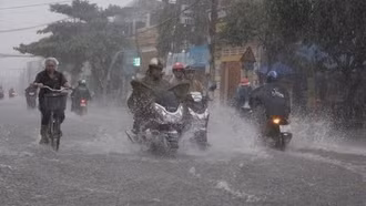 Miền Bắc mưa lớn do ảnh hưởng của bão số 7