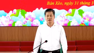 Đoàn giám sát số 6 của Tỉnh ủy làm việc tại xã Bản Xèo