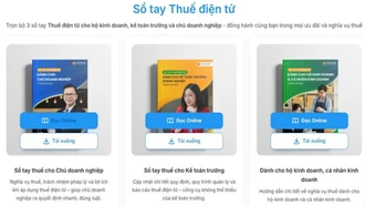 Cục Thuế giới thiệu bộ 3 cuốn sổ tay điện tử hỗ trợ người nộp thuế