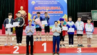Phường Cam Đường tổ chức thành công Giải Pickleball học sinh khối THCS