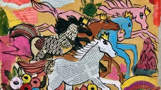 Bộ tranh ngựa Bính Ngọ 2026 và lời chúc xuân đong đầy khát vọng