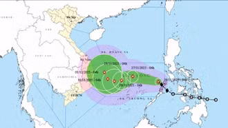 Thời tiết ngày 26/11: Bão tăng cấp trên Biển Đông, sóng biển dâng cao