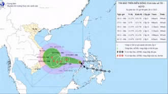 Bão số 15 cách đảo Song Tử Tây khoảng 540km, giật cấp 14