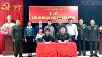 Đồn Biên phòng Trịnh Tường nhận nuôi học sinh có hoàn cảnh đặc biệt khó khăn