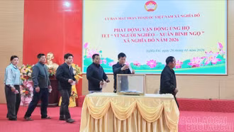 Xã Nghĩa Đô phát động ủng hộ Tết “Vì người nghèo - Xuân Bính Ngọ” năm 2026