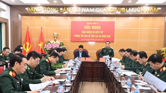 Quân khu 2 giao nhiệm vụ diễn tập phòng thủ dân sự tỉnh Lào Cai