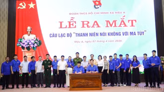 Các địa phương trong tỉnh đồng loạt ra mắt Câu lạc bộ thanh niên nói không với ma túy