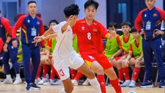 U16 futsal Việt Nam thắng 5 - 2 Myanmar, rộng cửa vào chung kết