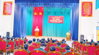 Bộ Chỉ huy Quân sự tỉnh Lào Cai tổ chức tập huấn cán bộ năm 2026