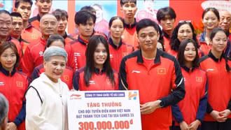Đội tuyển Điền kinh Việt Nam nhận "mưa tiền thưởng" sau SEA Games 33