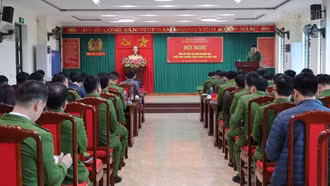 Công an các xã khu vực Lục Yên tổng kết công tác năm 2025, triển khai nhiệm vụ năm 2026