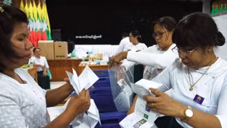 Bầu cử Myanmar được đánh giá suôn sẻ, đảng thân quân đội áp đảo phiếu bầu