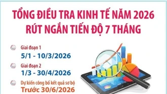 Kế hoạch Tổng điều tra kinh tế năm 2026 rút ngắn tiến độ 7 tháng