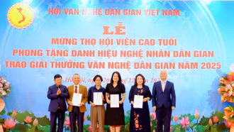 49 công trình tiêu biểu được trao Giải thưởng Văn nghệ dân gian năm 2025