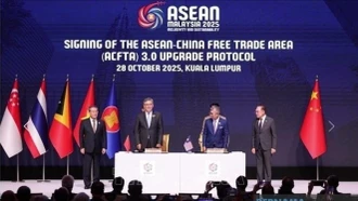 ASEAN, Trung Quốc ký kết Nghị định thư nâng cấp Hiệp định thương mại tự do