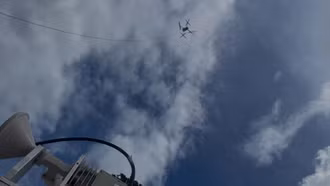 Drone có thể tạo vùng phủ sóng bán kính 6 km, phục vụ công tác cứu hộ, cứu nạn