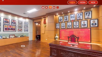 Tham quan Phòng truyền thống số của Bộ Tư pháp qua công nghệ thực tế ảo