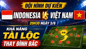 Đội hình dự kiến Indonesia vs Việt Nam (20h30 ngày 3/8): Khả năng Tài Lộc thay Đình Bắc