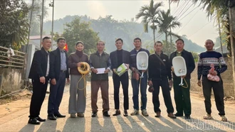 Phường Nghĩa Lộ: Đưa vào sử dụng công trình điện chiếu sáng tại tổ dân phố Đêu 3