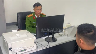 Công an phường Cam Đường xử phạt trường hợp chia sẻ thông tin sai sự thật trên mạng xã hội