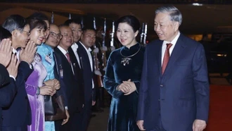 Tổng Bí thư Tô Lâm và Phu nhân kết thúc tốt đẹp chuyến thăm cấp Nhà nước tới Lào