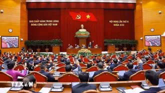 Toàn cảnh ngày làm việc đầu tiên Hội nghị Trung ương lần thứ 15, khóa XIII