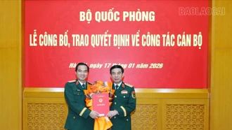 Chỉ huy trưởng Bộ Chỉ huy Quân sự tỉnh Lào Cai được thăng quân hàm Thiếu tướng