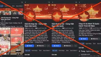 Cảnh báo hàng loạt fanpage mạo danh chiến dịch 'Cùng Việt Nam tiến bước'