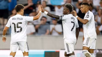 Mbappe ghi cú đúp, Real Madrid thắng lớn trước mùa giải mới