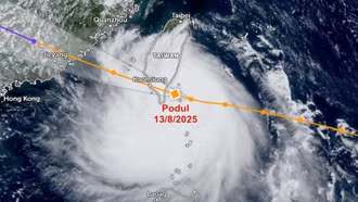 Bão Podul đổ bộ, Đài Loan (Trung Quốc) khẩn trương sơ tán dân
