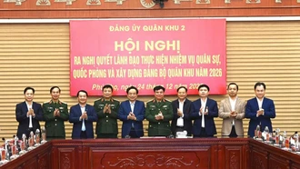 Bí thư Tỉnh ủy Trịnh Việt Hùng dự Hội nghị ra nghị quyết lãnh đạo của Đảng ủy Quân khu 2 