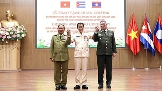 Dấu ấn quan hệ đặc biệt Việt Nam – Lào – Cuba trong ngày hội truyền thống CAND
