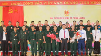 Đại hội đại biểu Hội Cựu chiến binh các xã Púng Luông, Lâm Thượng và Xuân Hòa nhiệm kỳ 2025 - 2030