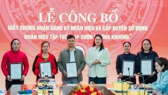 Công bố nhãn hiệu tập thể "Lạp sườn Mường Khương"