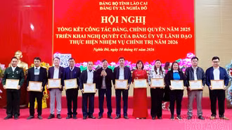 Xã Nghĩa Đô tổ chức hội nghị tổng kết năm 2025 và triển khai nhiệm vụ năm 2026