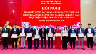 Xã Nghĩa Đô tổ chức hội nghị tổng kết năm 2025 và triển khai nhiệm vụ năm 2026
