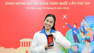 Nữ nghệ sĩ 9x sáng tác giai điệu triệu views chào mừng Đại hội XIV của Đảng