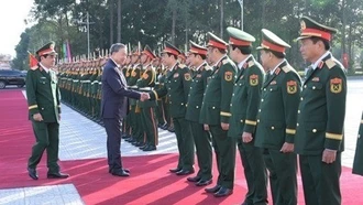 Tổng Bí thư Tô Lâm dự Lễ kỷ niệm 80 năm Ngày truyền thống lực lượng vũ trang Quân khu 9