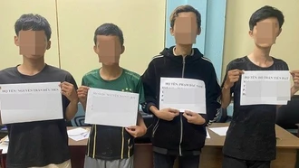 4 thanh niên trộm hàng loạt ắc quy bán lấy tiền chơi game