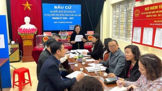 Cách thức Tổ bầu cử kiểm đếm phiếu bầu cho từng ứng cử viên