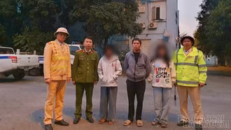 Công an xã Tân Lĩnh kịp thời ngăn chặn, đưa hai học sinh bỏ học đi làm thuê trở về gia đình an toàn