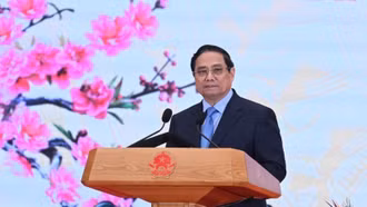 Thủ tướng Phạm Minh Chính và Phu nhân chủ trì chiêu đãi Đoàn Ngoại giao nhân dịp Tết cổ truyền Bính Ngọ