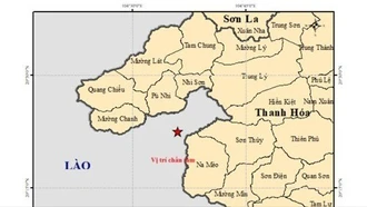 Lại động đất mạnh 3.9 độ gần biên giới Việt Nam - Lào