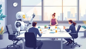 Công sở năm 2025: Văn phòng không mái che, đồng nghiệp là AI