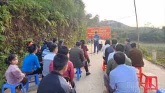 Nghĩa Đô khánh thành tuyến đường bê tông ngõ xóm thôn Nặm Pạu