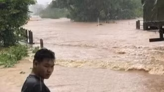 Lào huy động lực lượng ứng phó bão Kajiki